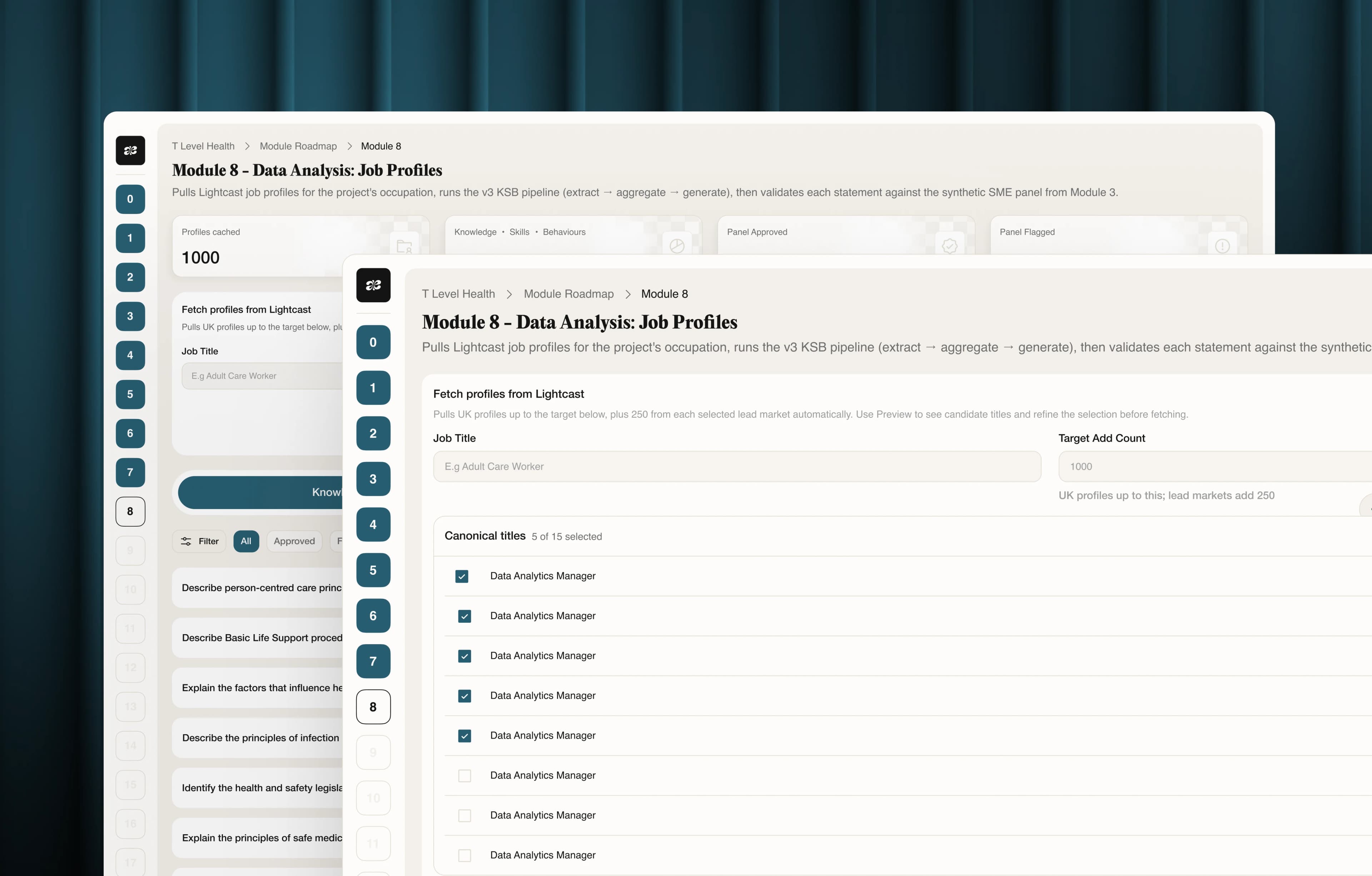 Job Ad Analysis module in the Shybird platform